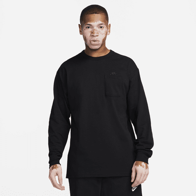 Black nike long sleeve t shirt online